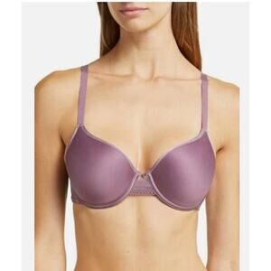 Chantelle 36D C Jolie Custom Coverage T-Shirt Bra Underwire Bra Aubergine Purple